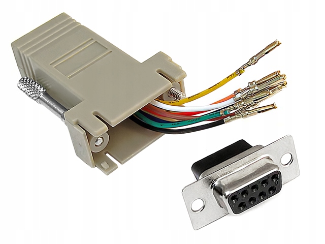 

Adapter konfigurowalny RS232 D-sub 9P/gn-RJ45/gn