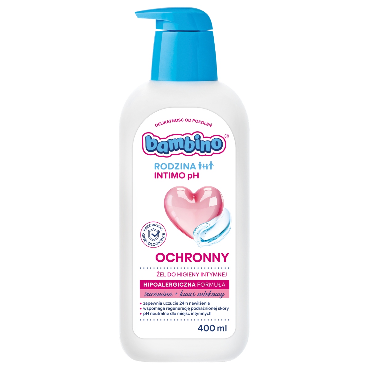 Bambino Rodzina Żel D/higieny Intymnej 400ML Ochronny New