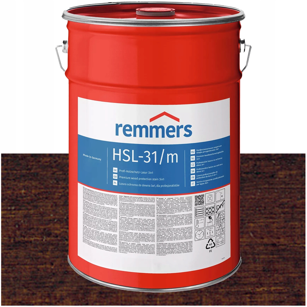 Remmers Profesionální lazura na dřevo HSL-31 HK-Lasur Palisander 2,5L
