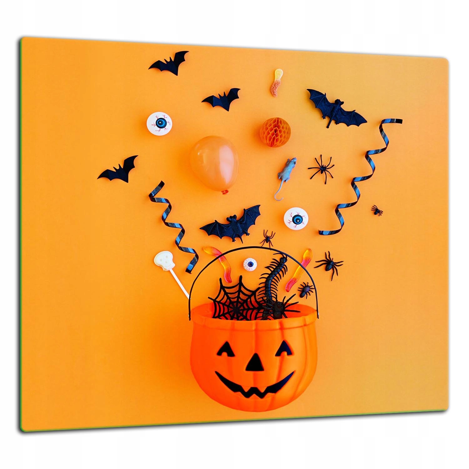 Skleněná Ochranná Deska Panel Lepidlo 65x60 Halloween