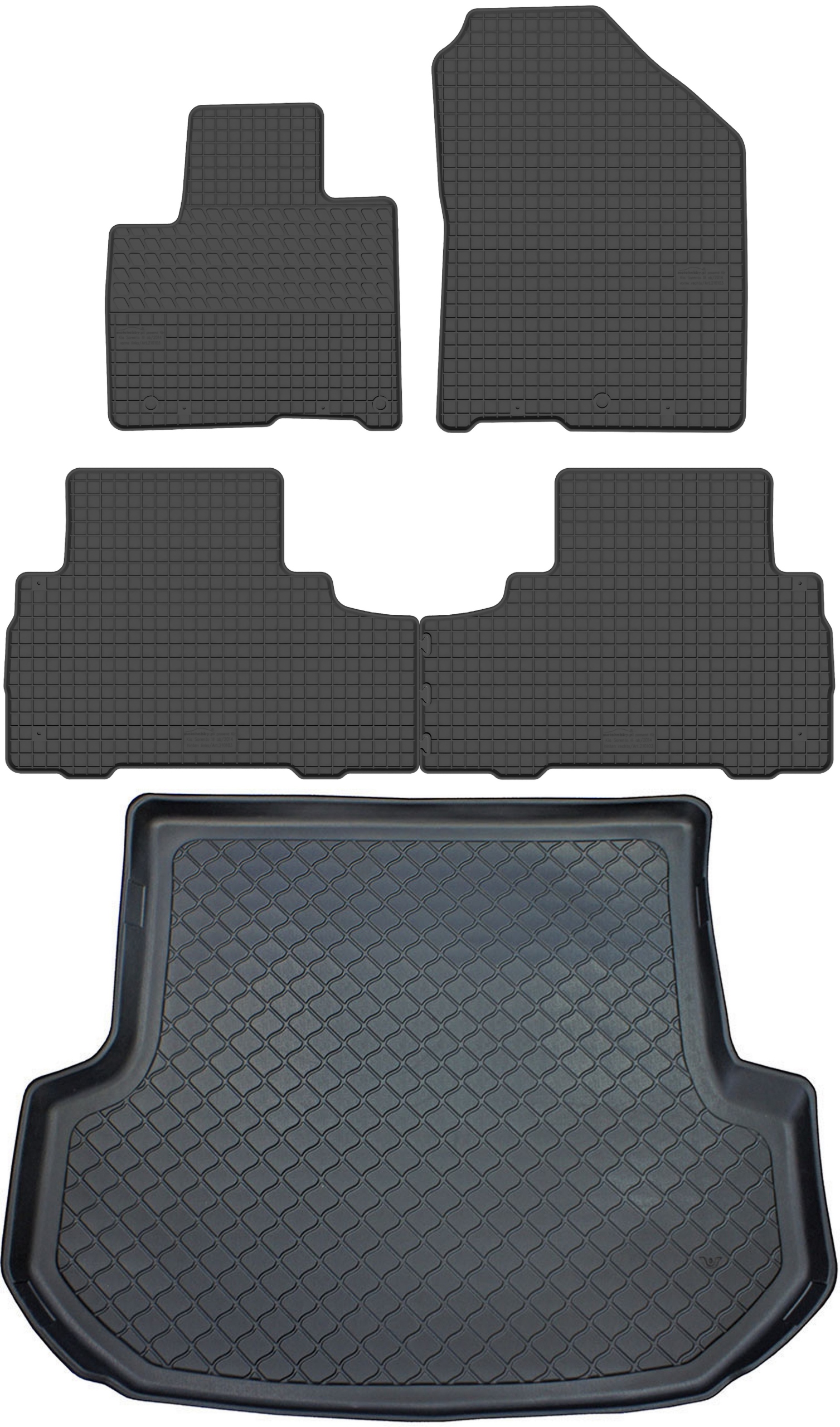 Kia Sorento III Suv od roku 02.2015-2020 Sada Koberčeky batožinový priestor