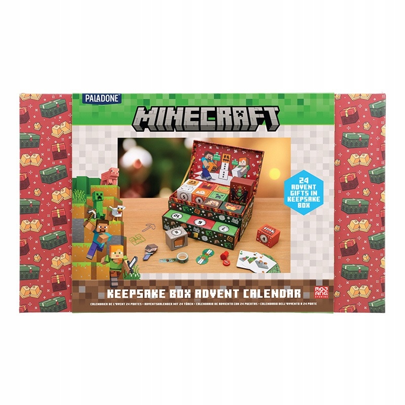 Адвент-календарь Paladone Minecraft Keepsake Box, 24 сувенира