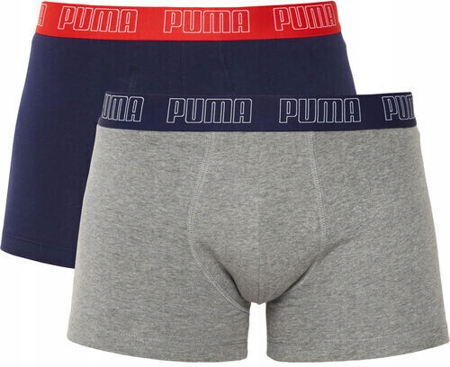 

Puma Bokserki Męskie Trunks 2 Pary Grey/navy r. L