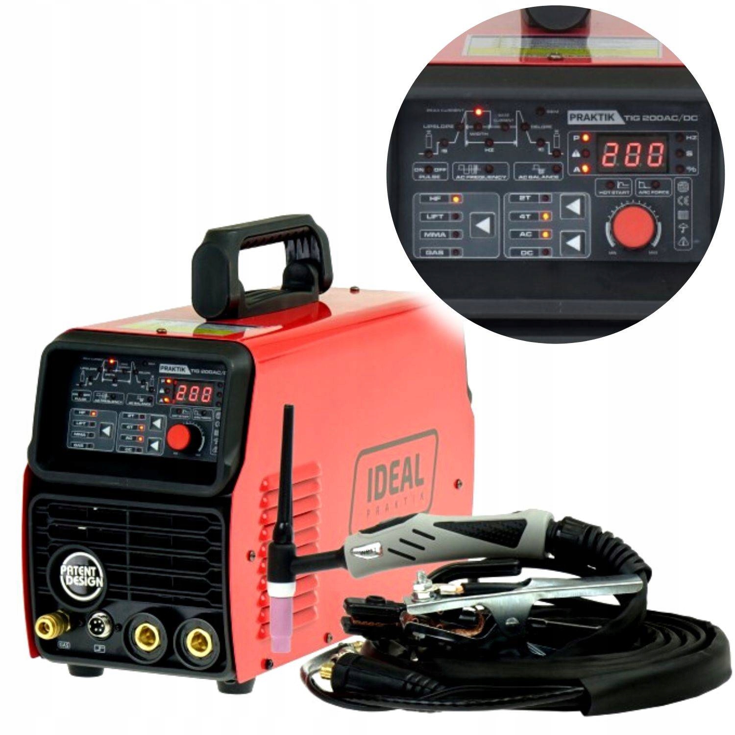 ИДЕАЛЬНЫЙ СВАРОЧНЫЙ АППАРАТ PRAKTIK TIG 200 AC / DC PTIG200AC