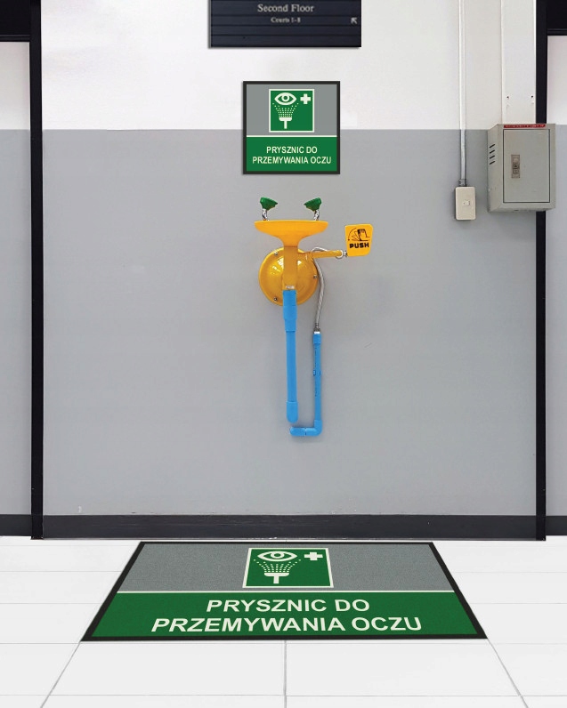 Mata ostrzegawcza na podłogę ŚLISKA PODŁOGA 85x85 Długość (cm) 85 cm