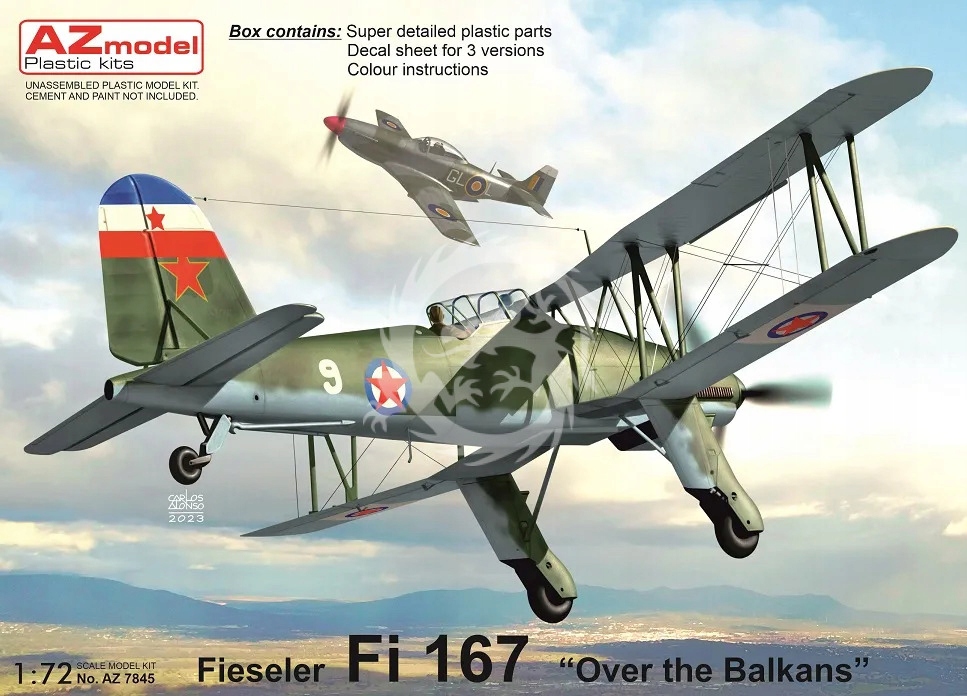 Fieseler Fi 167 "Over the Balkans" Az model AZ7845 měřítko 1/72