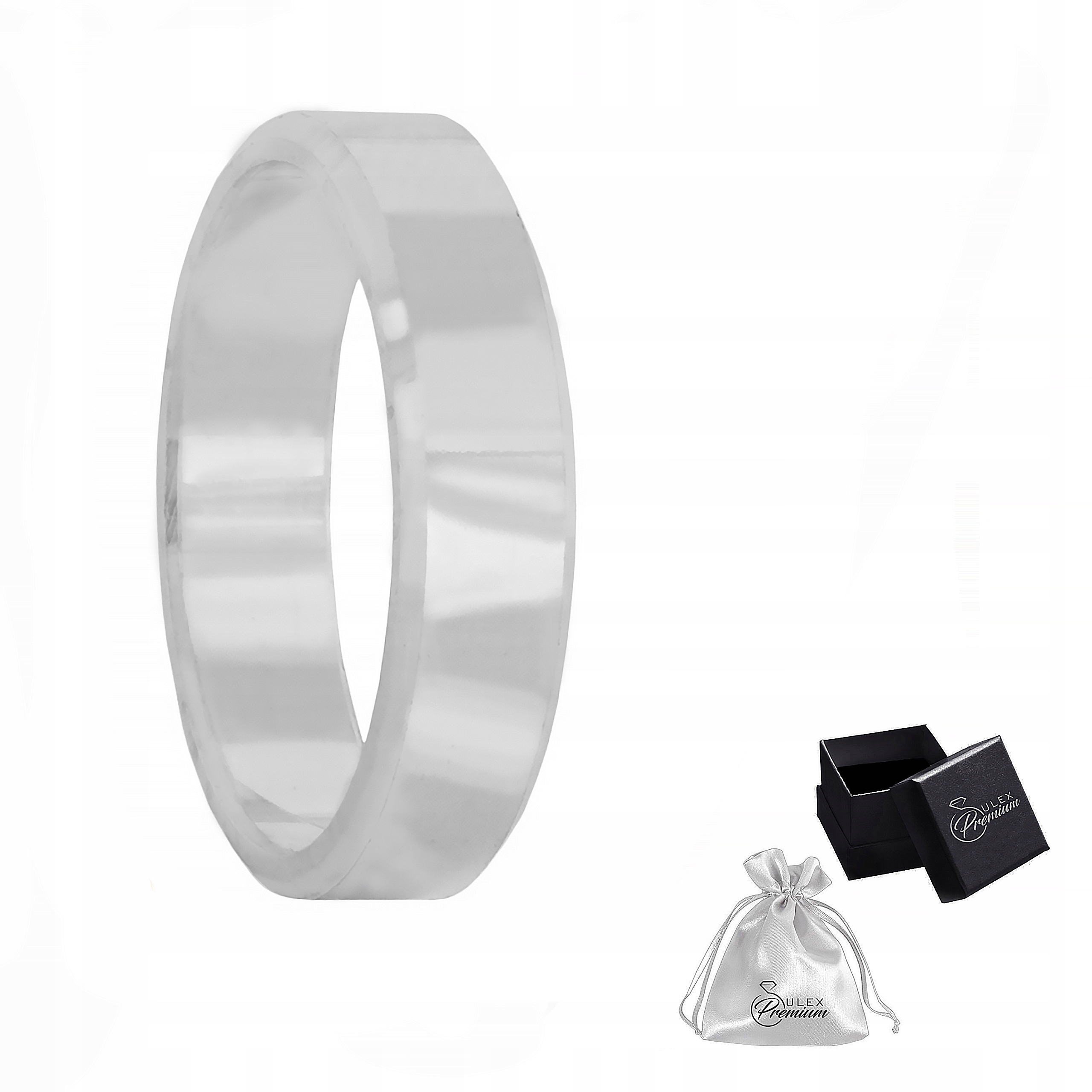 Pánský stříbrný prsten ryzost 925 Leštěný Plochý Hladký Šířka 5 mm vel. 21