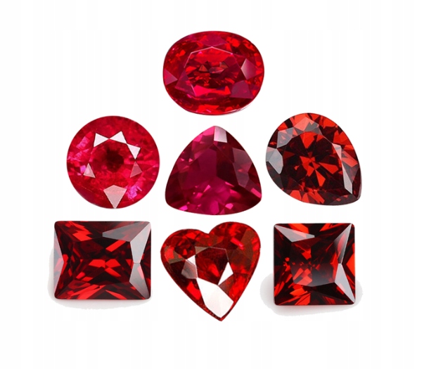 Rubín Kambodie sada 7 ks