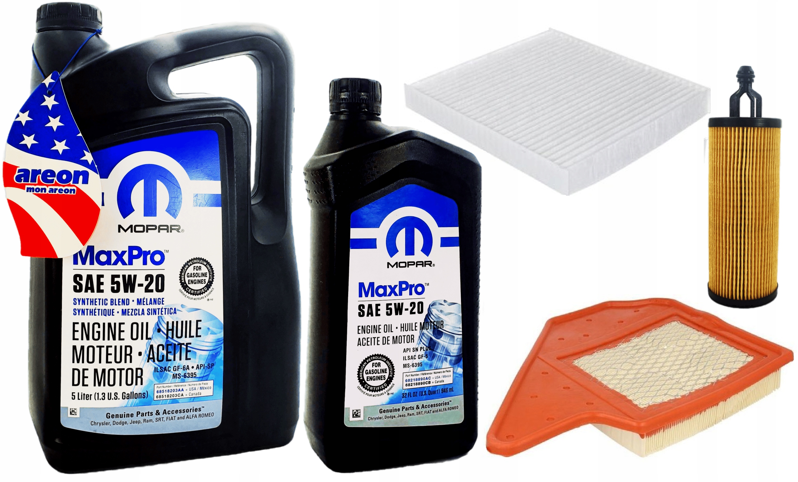 MOPAR 5W20 + FILTRY TOWN COUNTRY 3,6 14-16