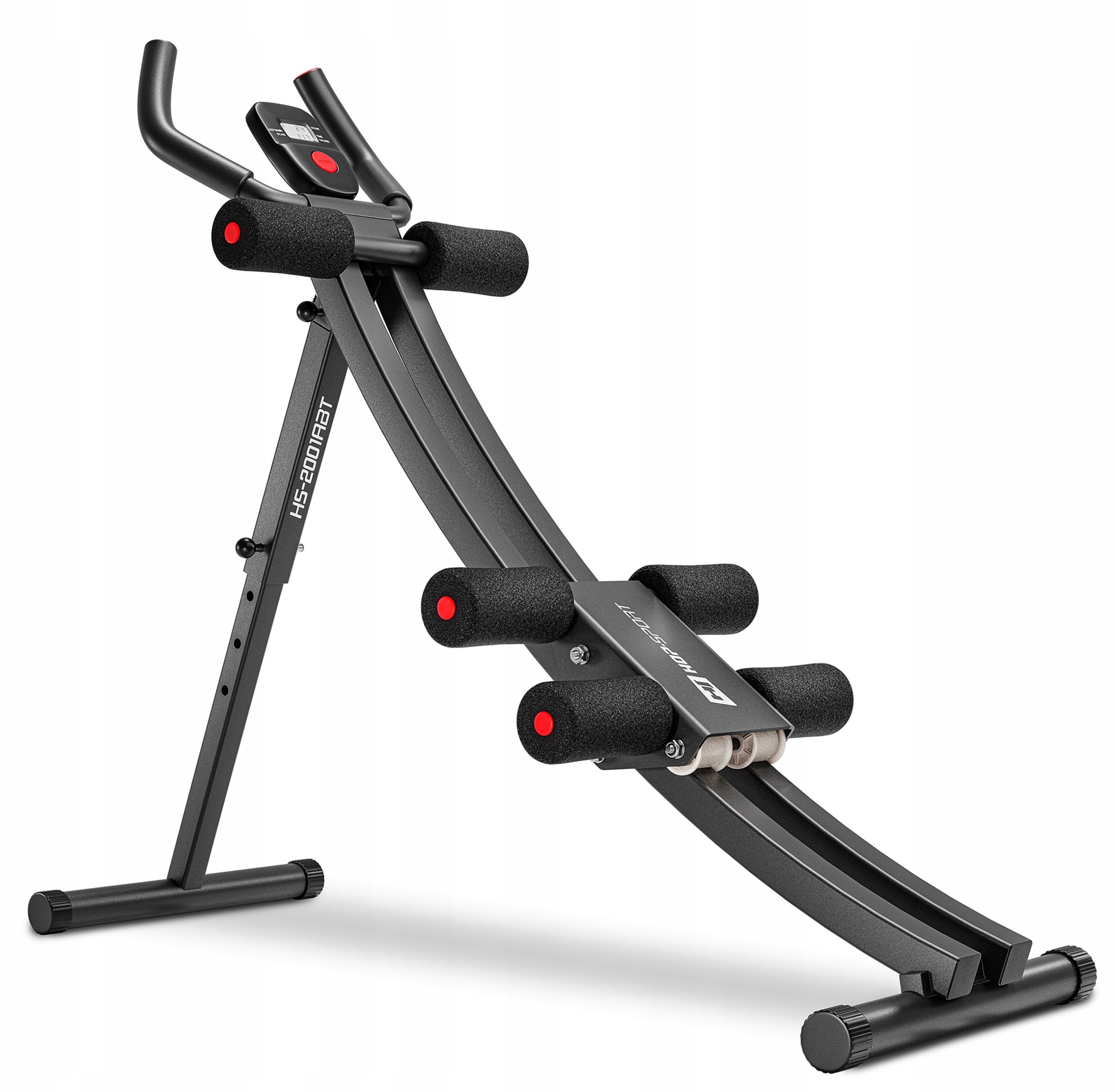 Ławka do ćwiczeń brzucha trenażer Abt Hop Sport regulowany z licznikiem