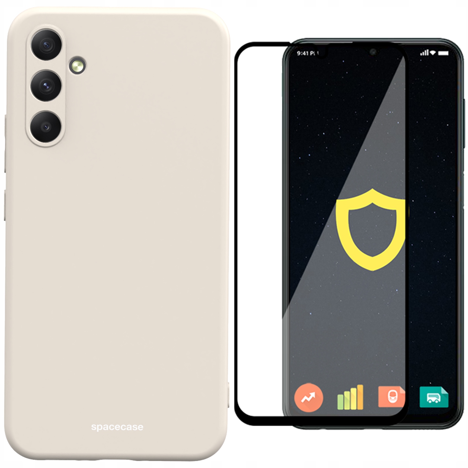 

Etui Do Galaxy A34 5G Spacecase Pełne Szkło