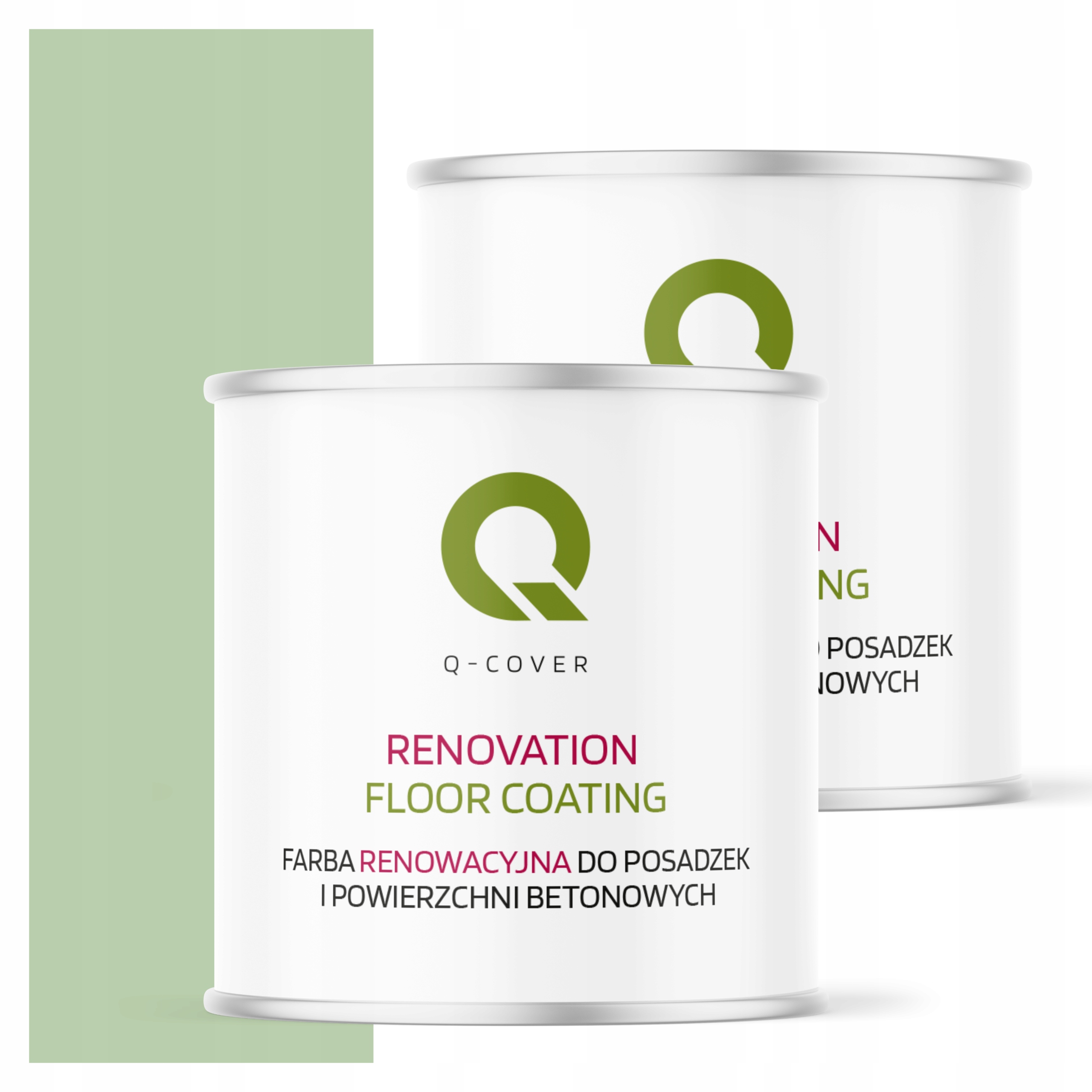 Ochranná farba na podlahy Renovačná zelená Pastelová 6019 Saténová 2,5L