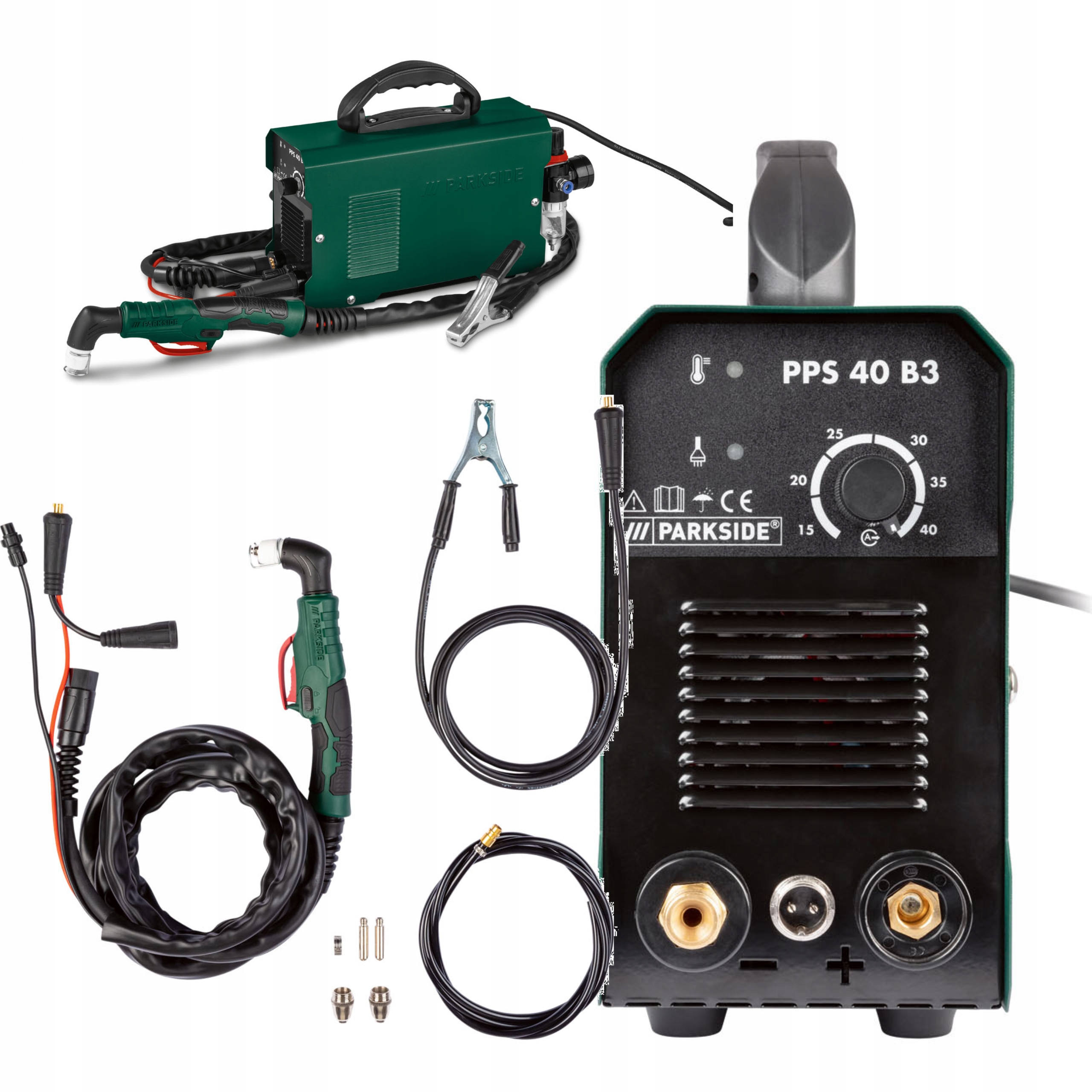 Plazmová řezačka Parkside Pps 40, řezačka 230 V, 40 A, řezání do 12 mm