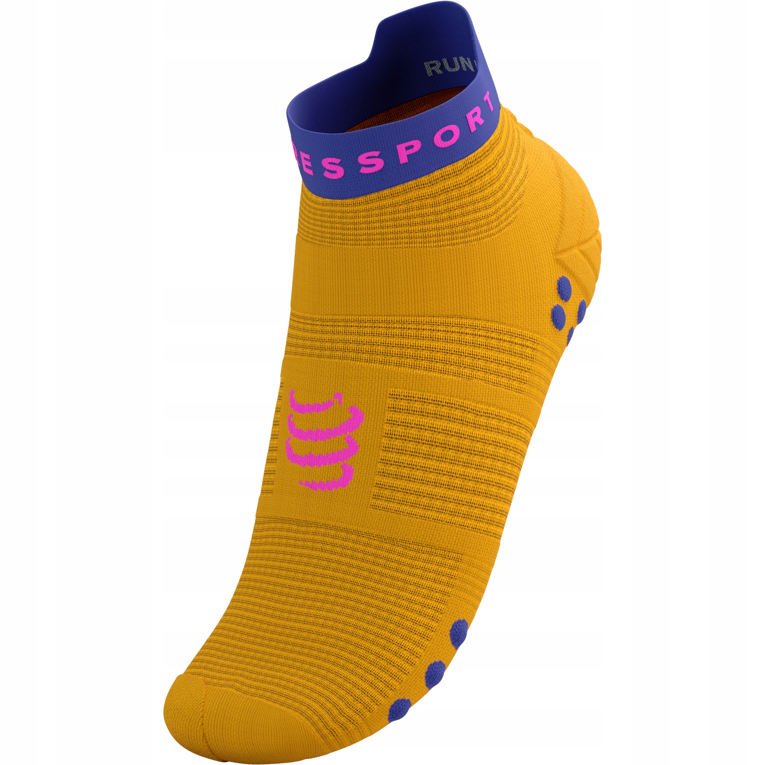 Skarpety Kompresyjne do Biegania COMPRESSPORT PRORACING SOCKS V4 RUN LOW T4 Kolor brązowy
