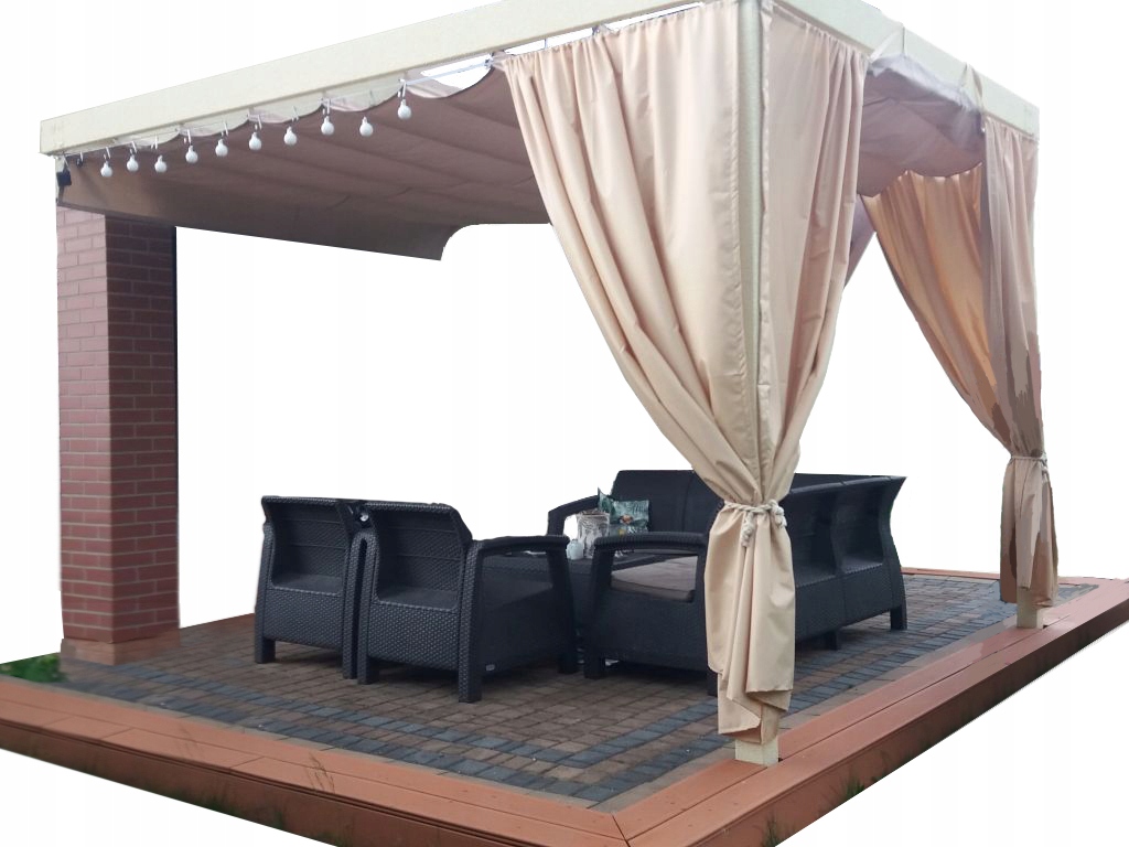 

Zasłona Kurtyna Premium Do Pergoli Patio Na Wymiar