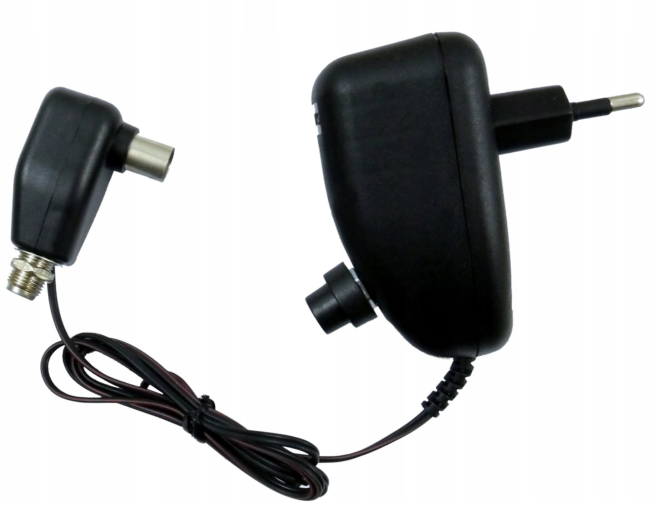 ZESTAW 3 TV ZASILACZ WZMACNIACZ SPLITTER KABEL 20 m WTYKI Marka Opticum