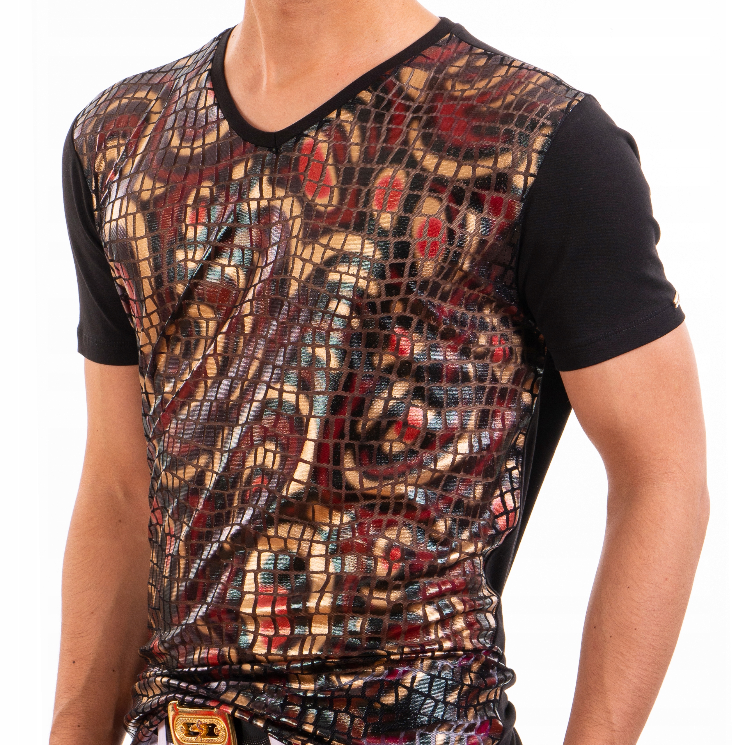 Tričko Pánská letní halenka Mondo Ažurový Snake