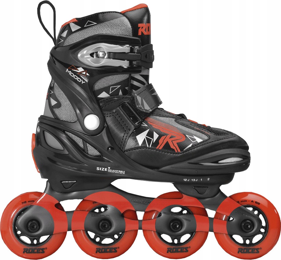 Brusle 2V1 Roces Moody Boy Tif Černo-červené 400855 02 r 36-40