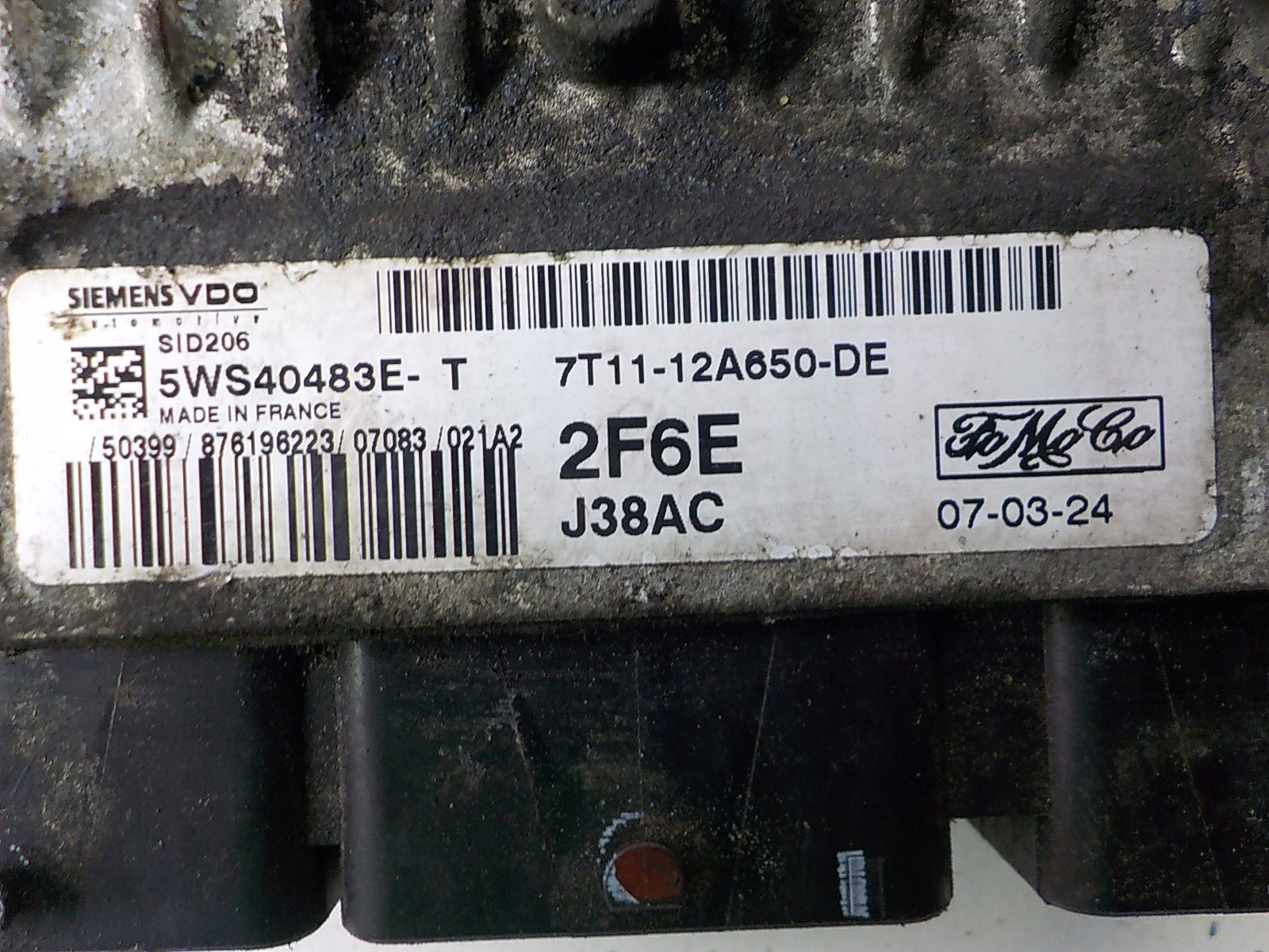 FORD Bedienteil 7T11-12A650-DE 5WS40483E-T 2F6E