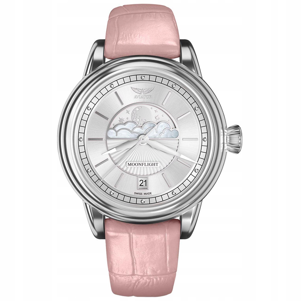Dámské hodinky Aviator V.1.33.0.250.4.PM růžové