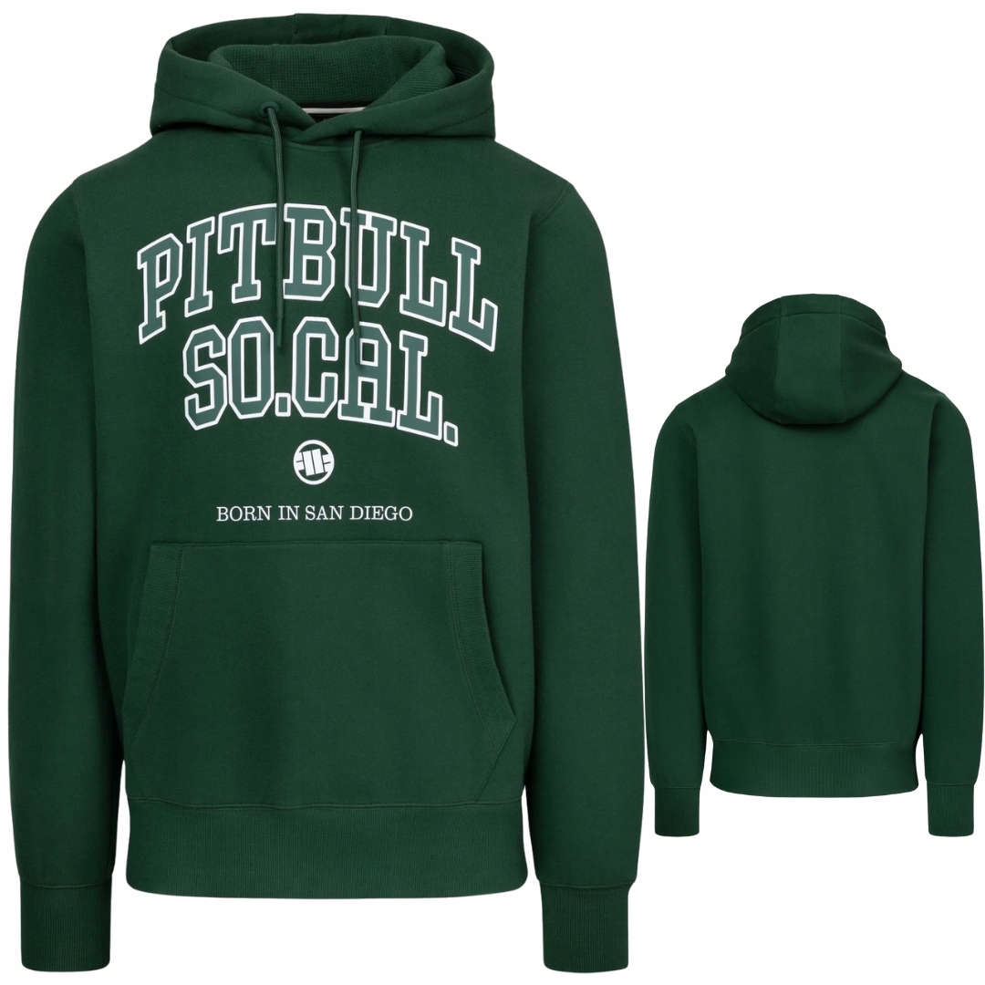 Pánská Mikina S Kapucí Pitbull West Coast, kalifornská zelená, velikost S