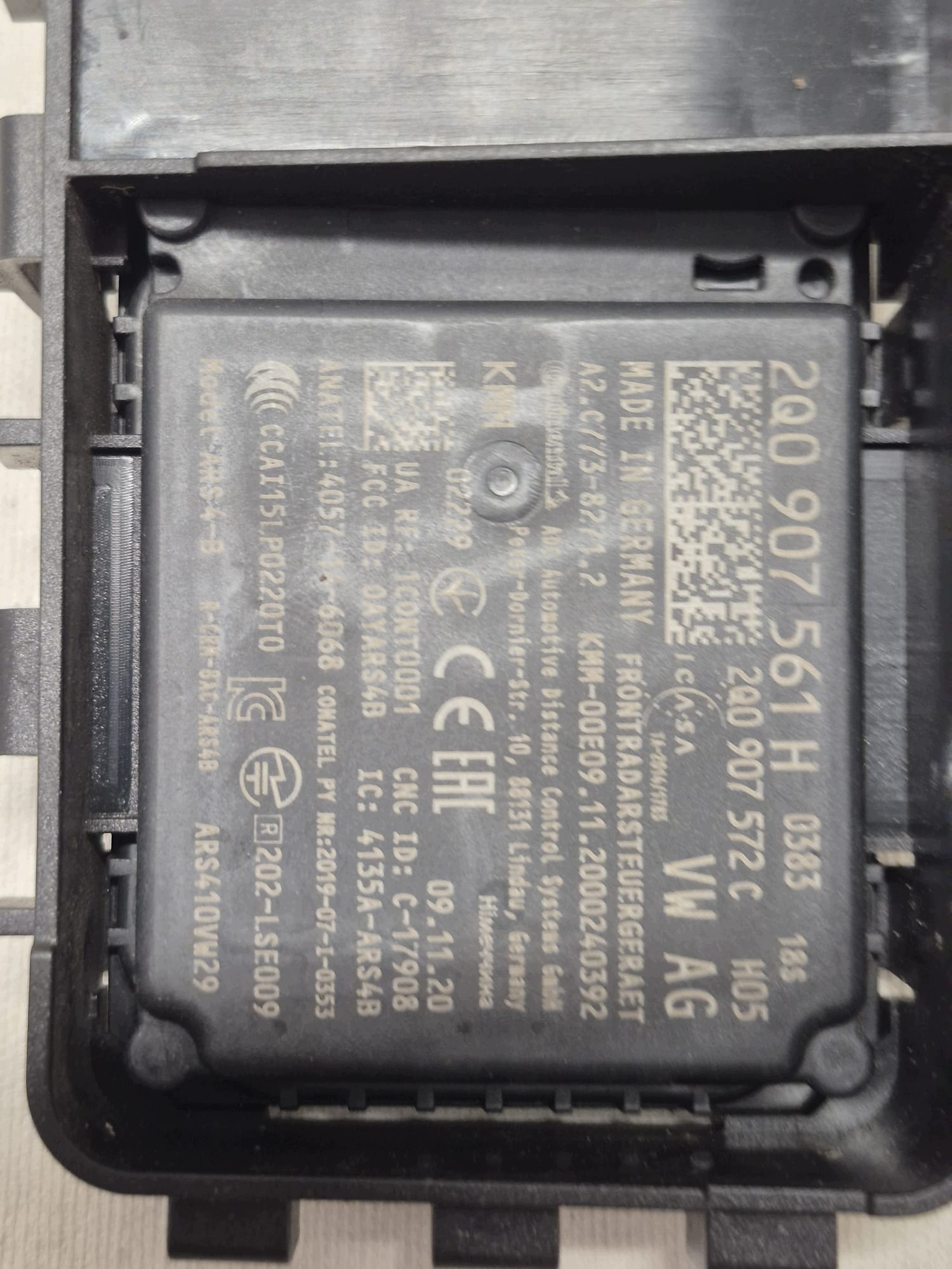 VW AUDI SEAT SKODA IBIZA Q3 POLO 2Q0 RADAR SENSOR Support Support plaque