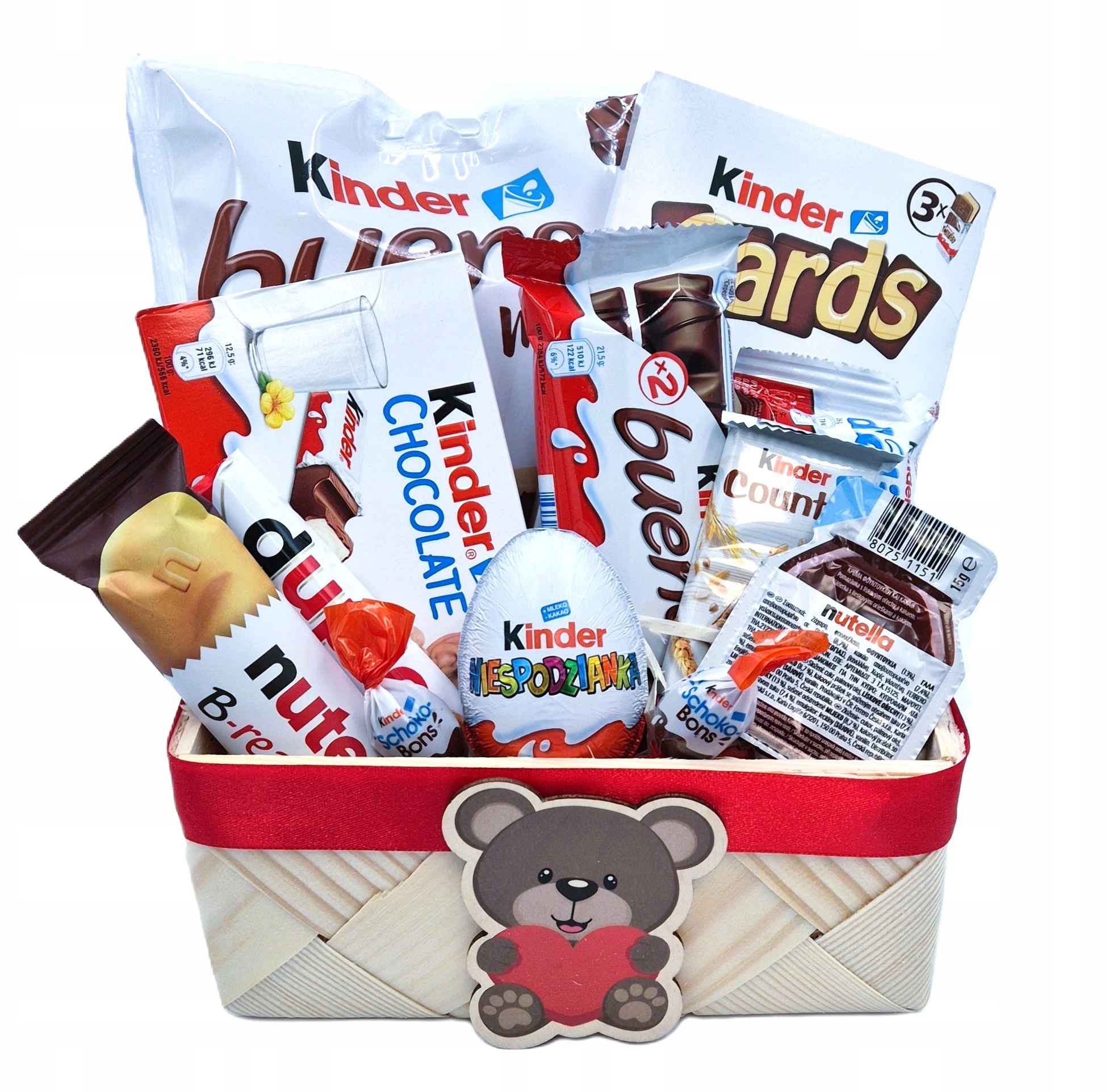 Levně Dárkový koš Sada sladkostí Kinder Box Dárek Narozeniny Jmeniny Děti