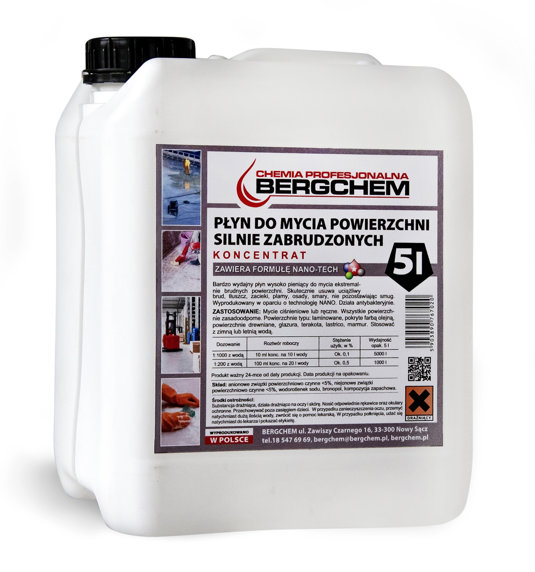 PŁYN DO POWIERZCHNI SILNIE ZABRUDZONYCH - 5 LITRÓW