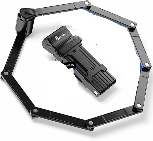 SKŁADANA KŁÓDKA DO ROWERU SAMOK Z UCHWYTEM I AKCESORIAMI 120 CM CZARNA