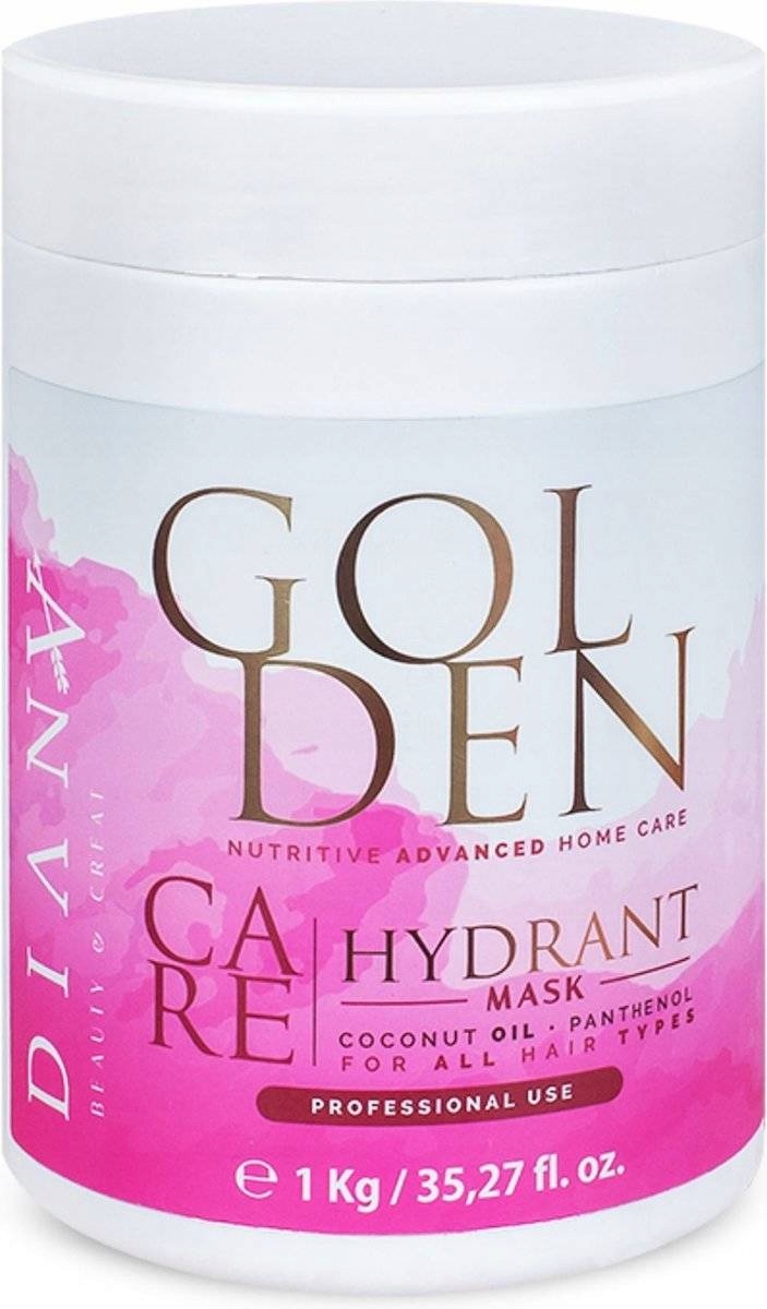 Diana Beauty Golden Care Vyživující maska po ošetření zlatými proteiny 1000 ml