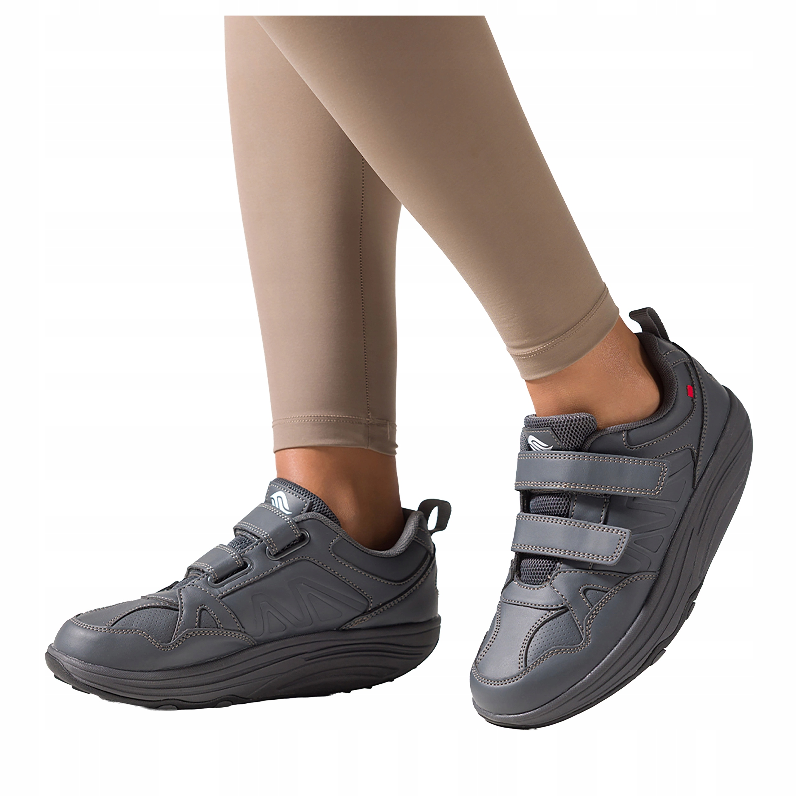 Sneakersy Šedé Dámské Suchý Zip Sportovní Pohodlné Na Platformě Módní velikost 37