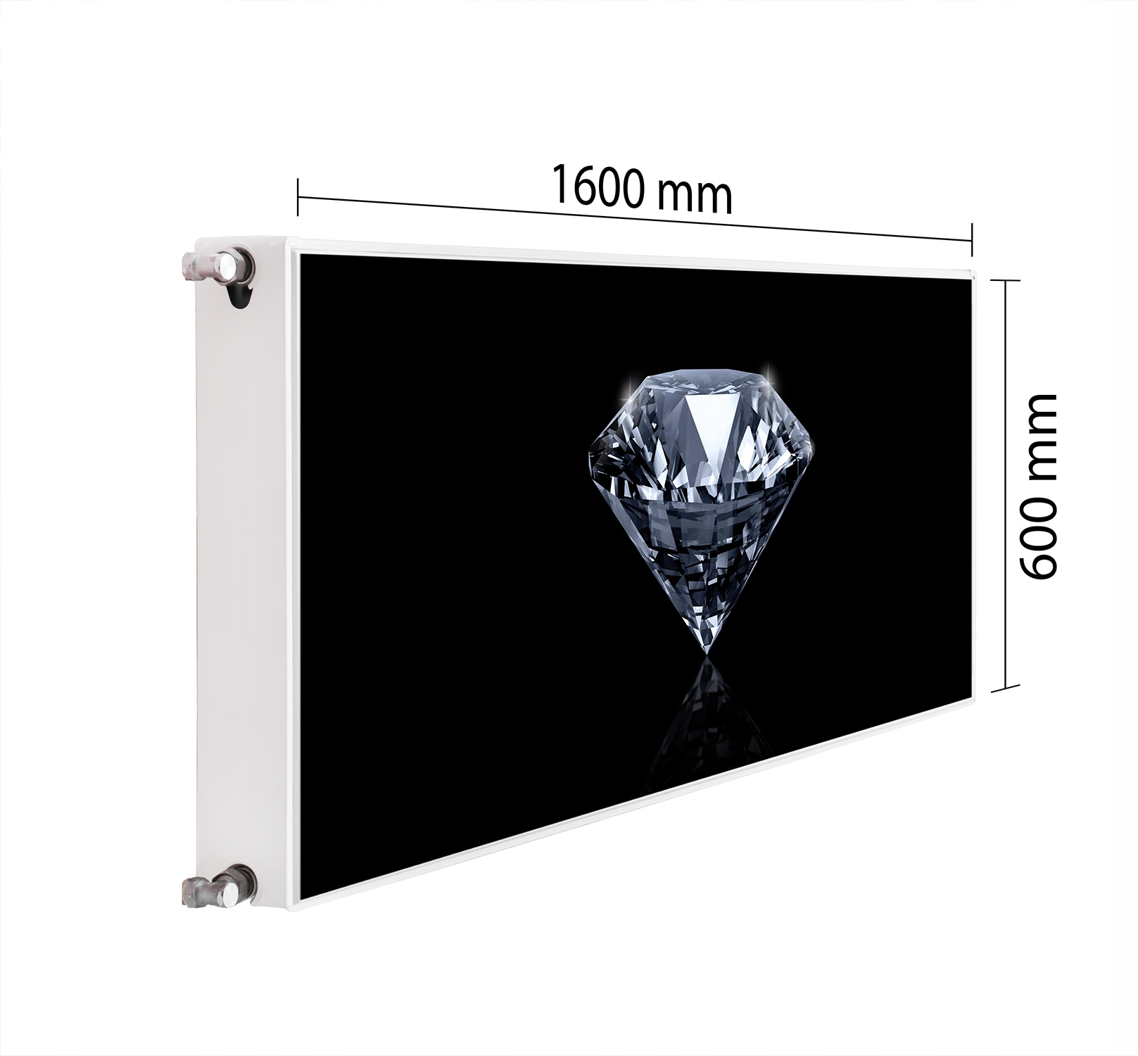 Magnetická Krytka Na Radiátor 160x60 Diamantová Podložka Magnet