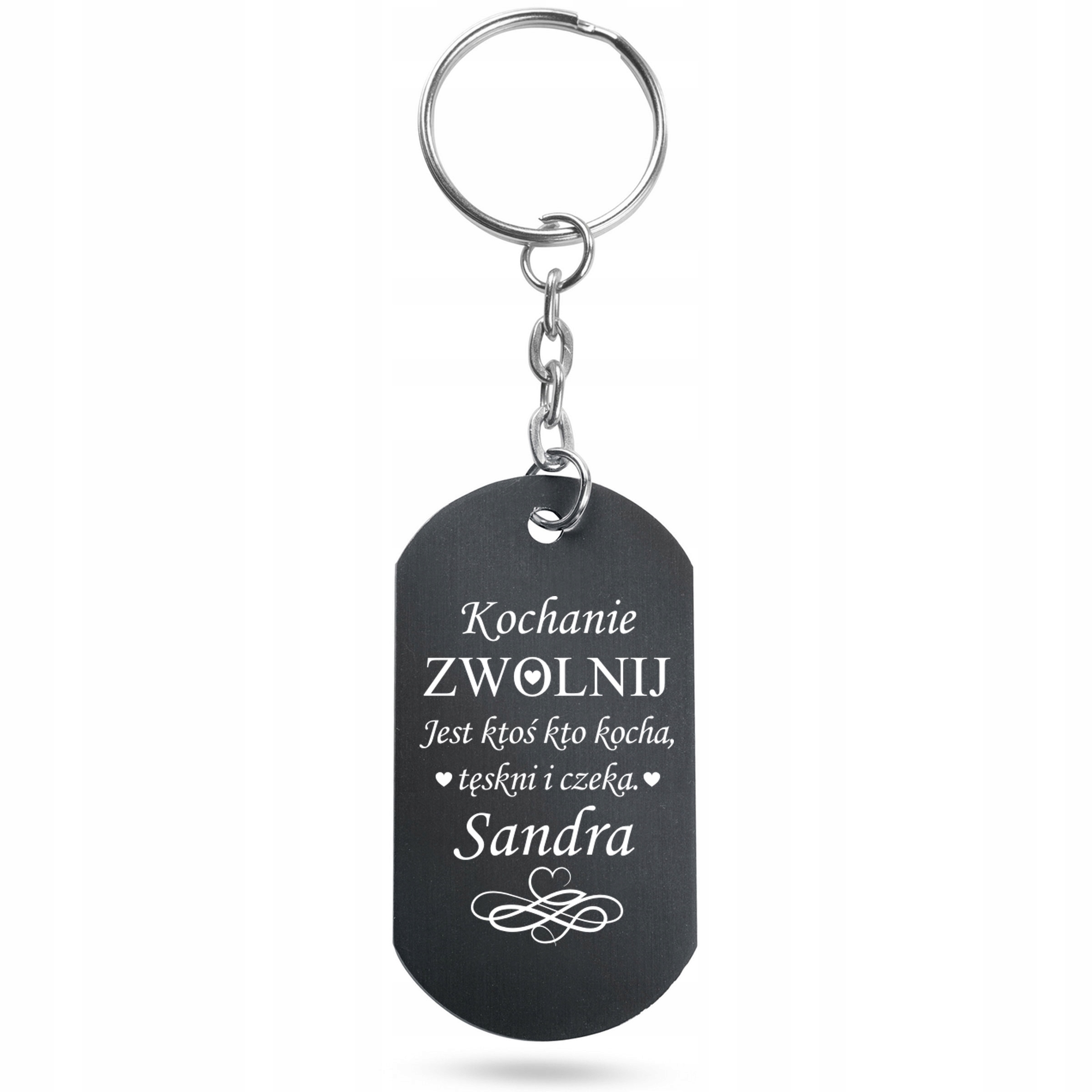 

Brelok Zwolnij Walentynki dzień chłopaka Grawer