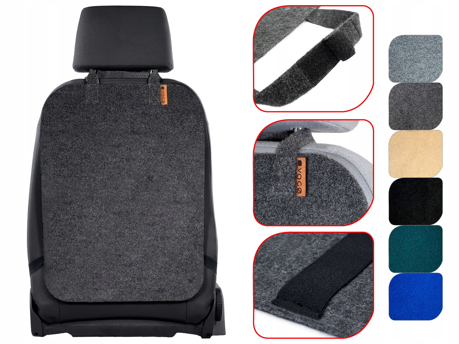 

Pokrowiec mata Vogo premium gruby welurowy do auta