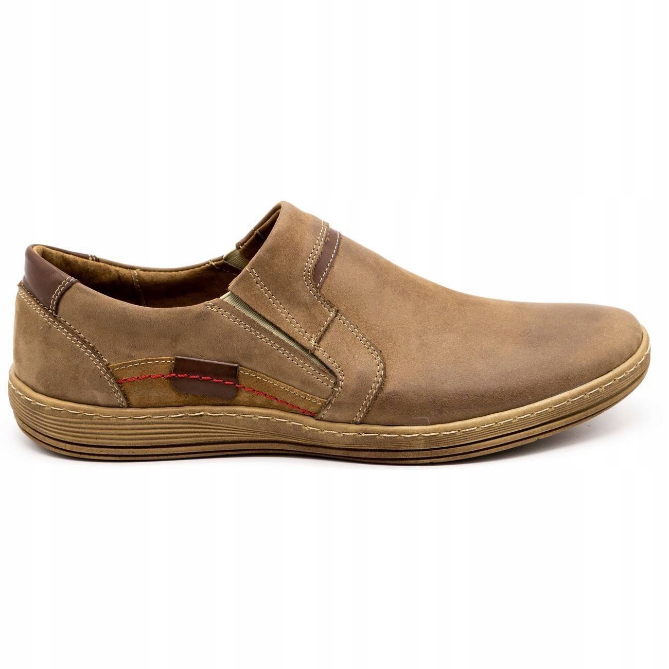 

Męskie Buty Casual 520MP Skóra Naturalna Brąz 42