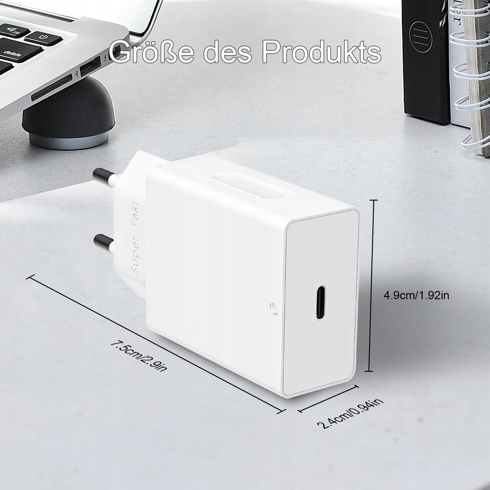 Wtyczka USB C, 20 W zasilacz USB C adapter Apple ładowarka — miniatura 4