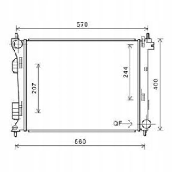 Chłodnica Kia Rio 06 2011- 1,1 1,4 D