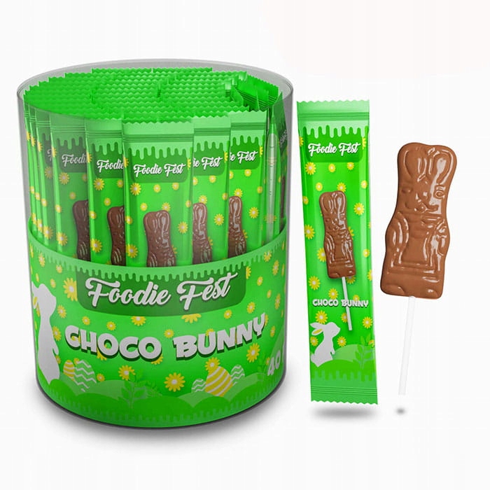 Choco Bunny Lízátko Čokoládový Zajíček Velikonoce (15 G) 40KS