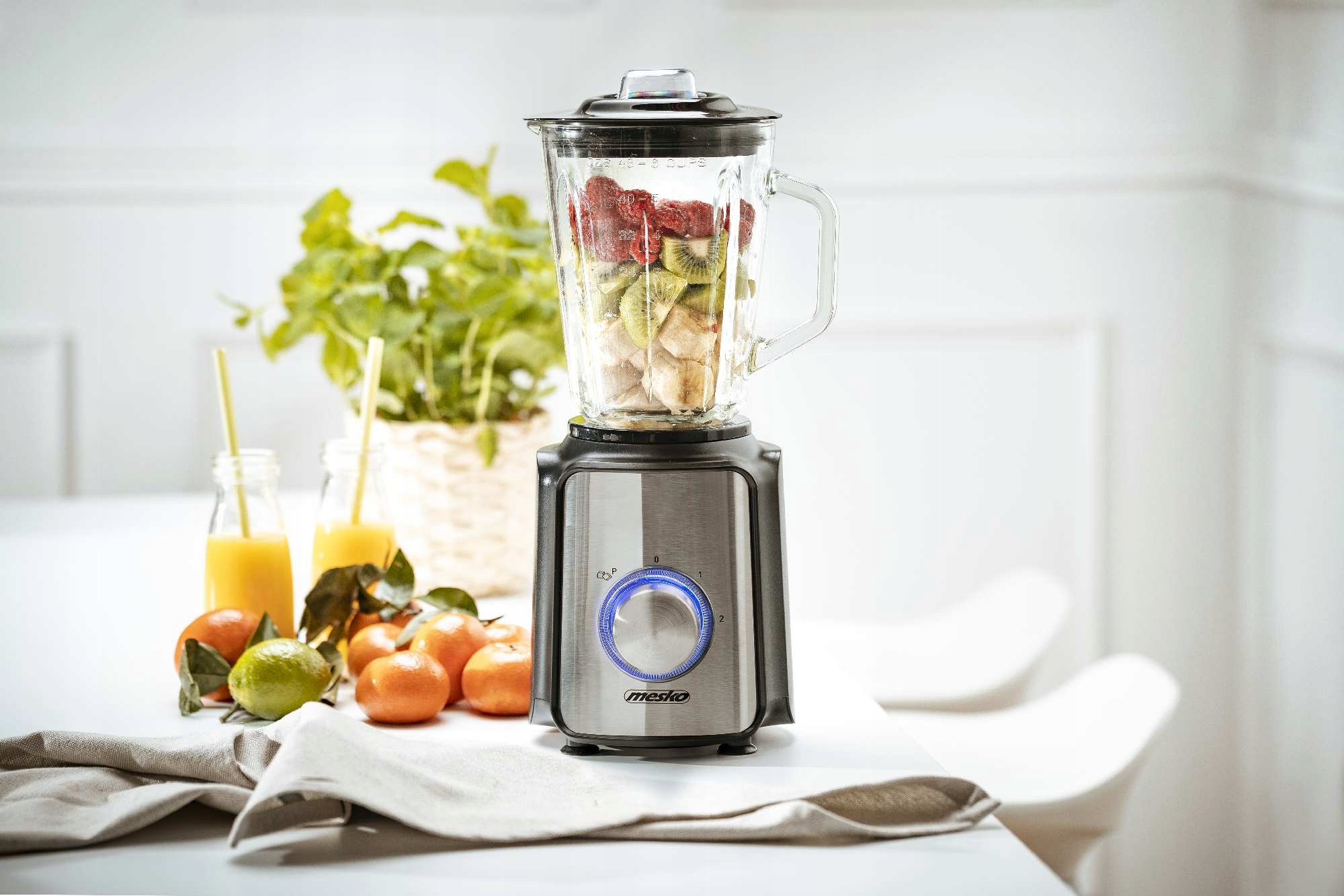 Blender Kielichowy MS 4080 1200W Szklany Dzbanek 1,5L Kruszenie Lodu