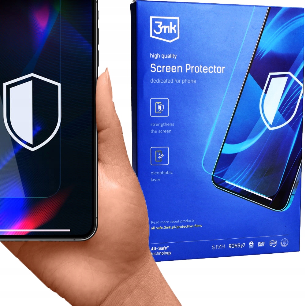 Fólie 3mk, univerzální displej pro smartphone na displej zadní stranu, pro pouzdro