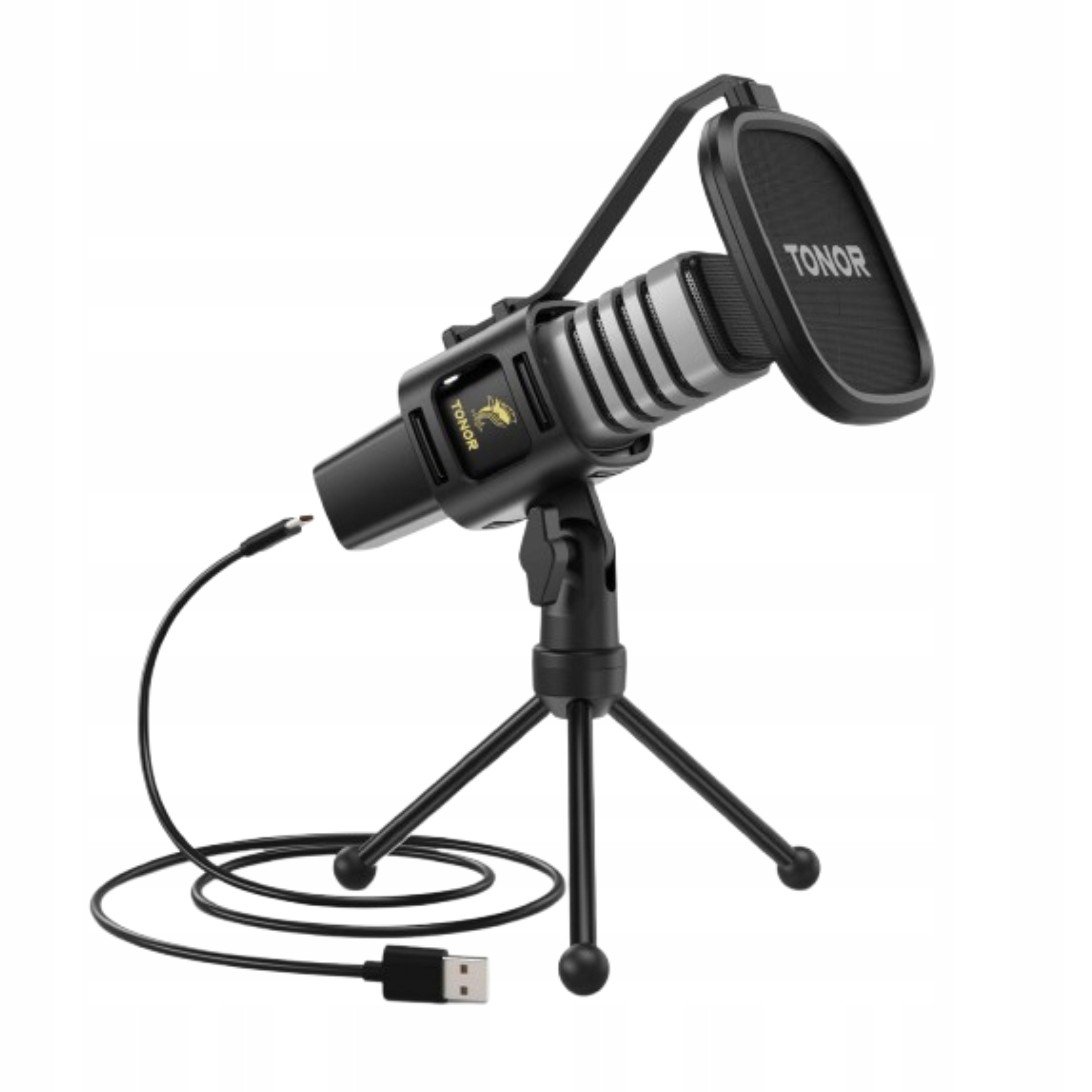 Usb kapacitní mikrofon pro počítač Stativ Tripod Tonor