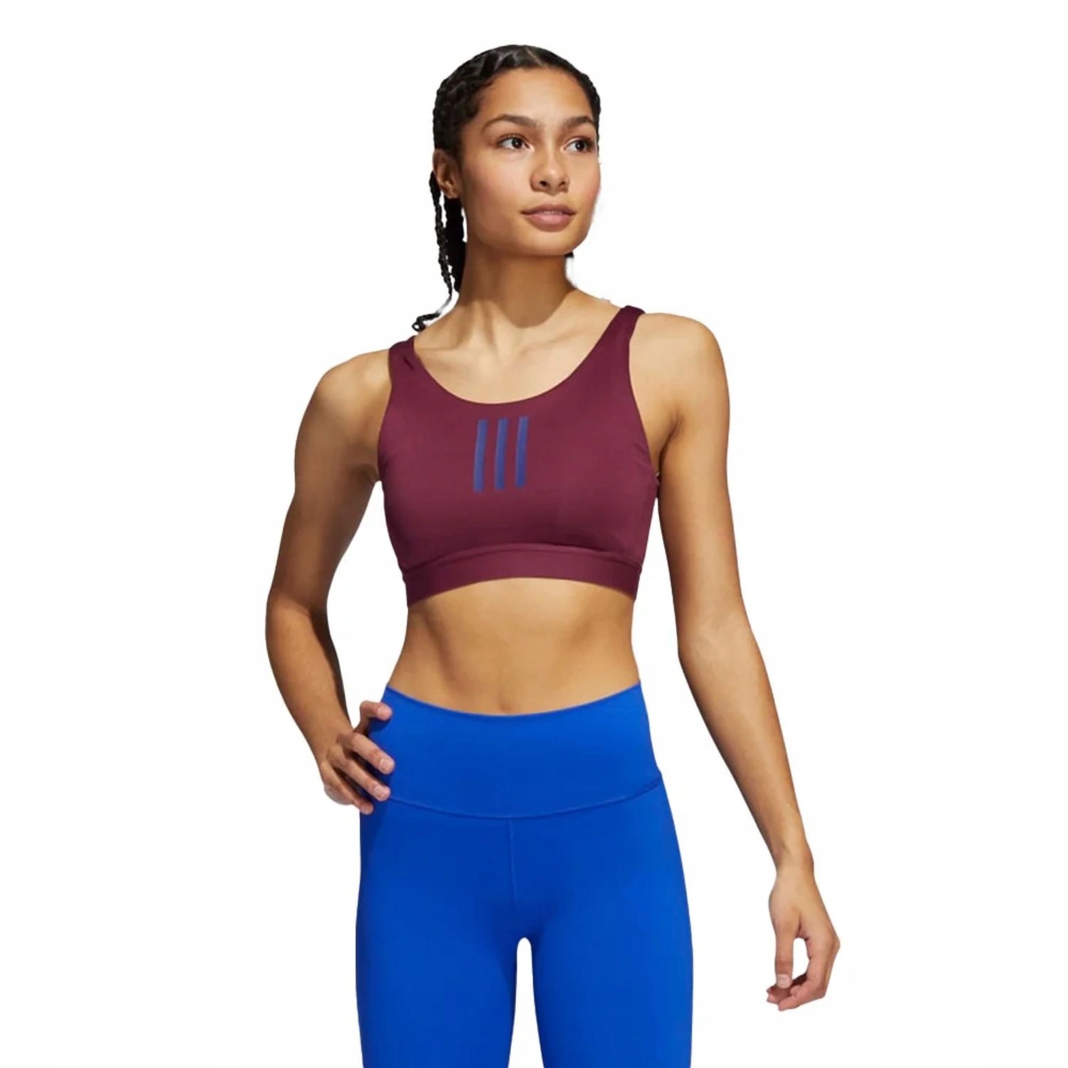 Sportovní podprsenka Adidas Don't Rest top tréninková podprsenka vínová vel. L
