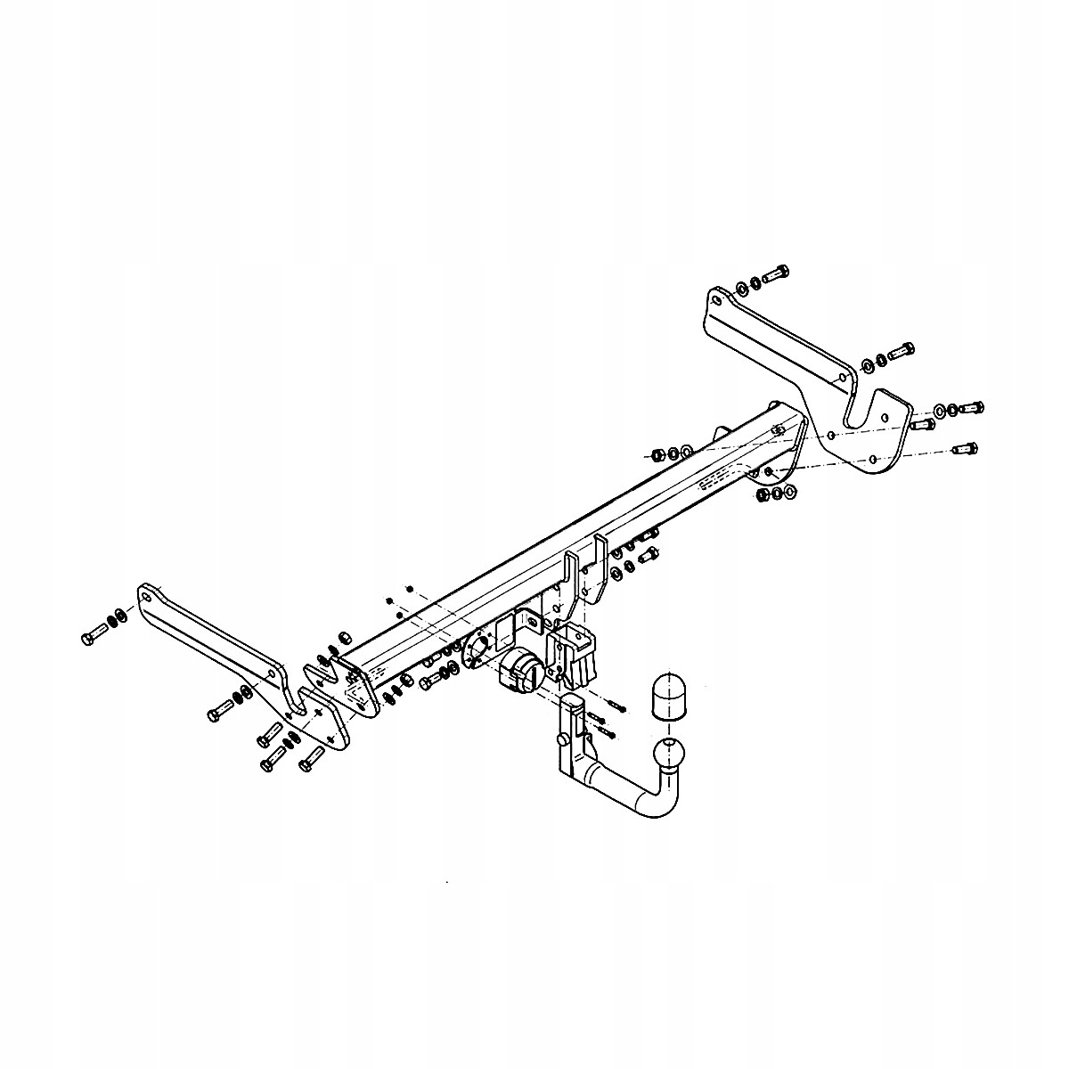 Hak holowniczy Wypinany do Mazda 6 GJ Kombi od 13 MODUŁ 13 PIN GRATIS Nowy Producent Steinhof