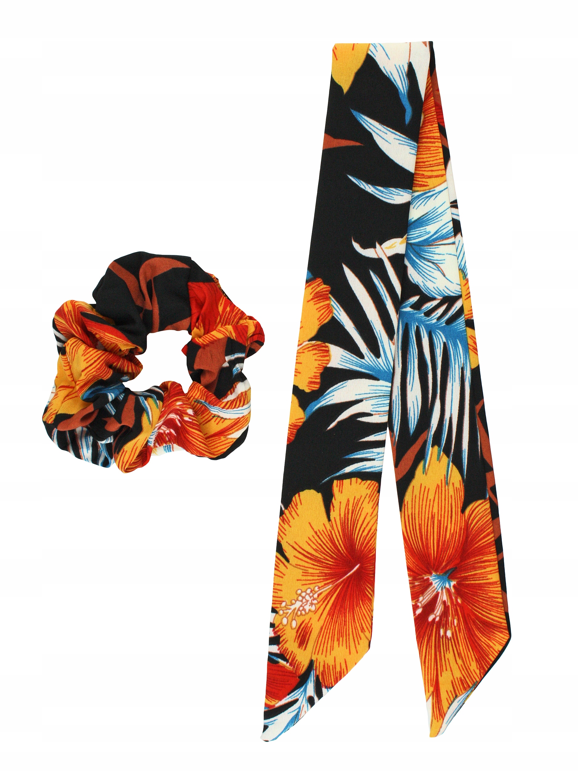 DZIECIĘCA GUMKA DO WŁOSÓW CZARNO POMARAŃCZOWA Liczba sztuk 1 szt.