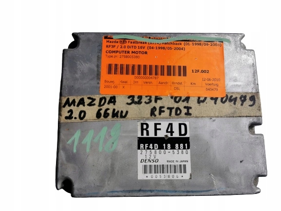 MAZDA 323 2.0D RF4D18881 275800-5380 computer ECU