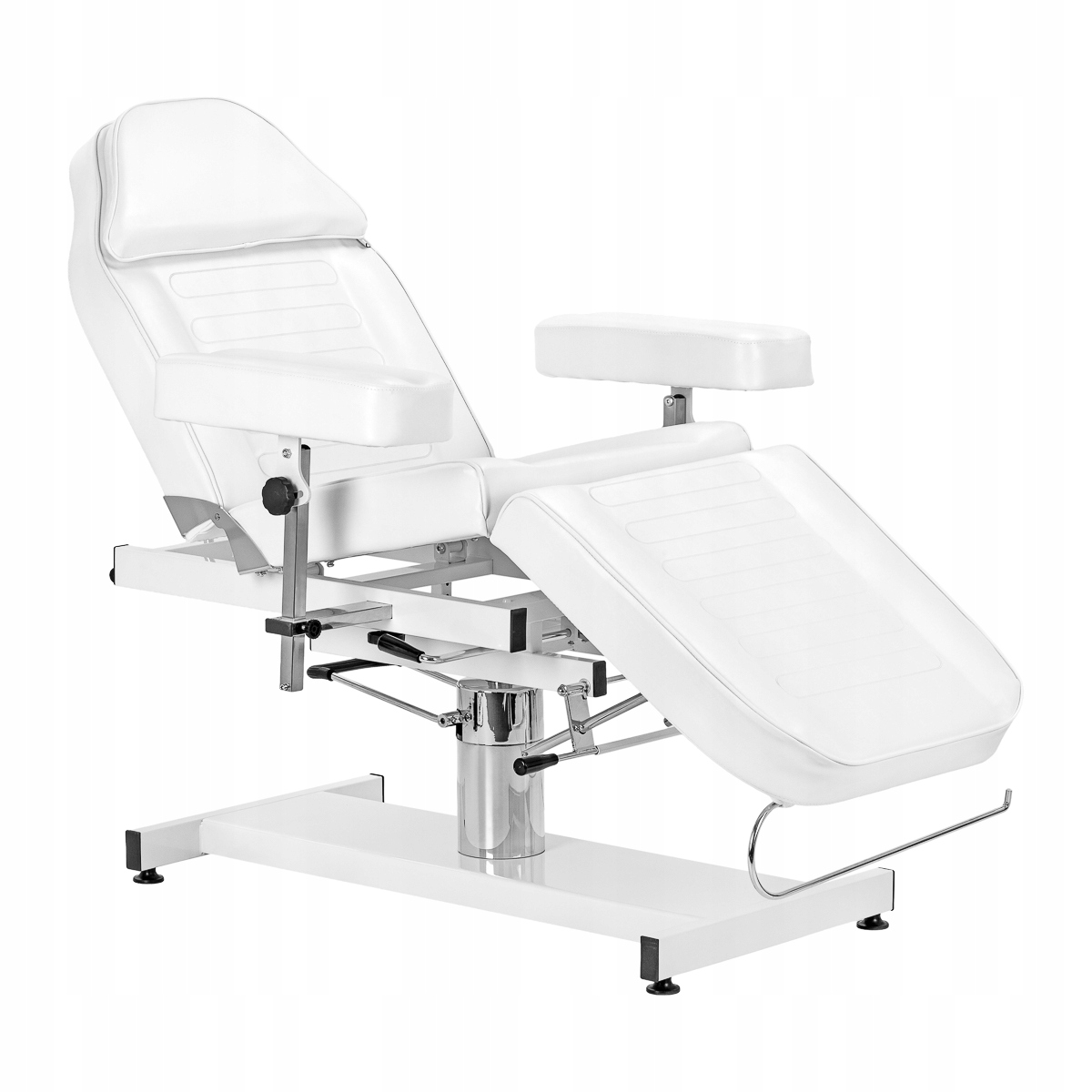Hydraulické kosmetické křeslo Sillon A 210DH s kolébkou, bílá barva