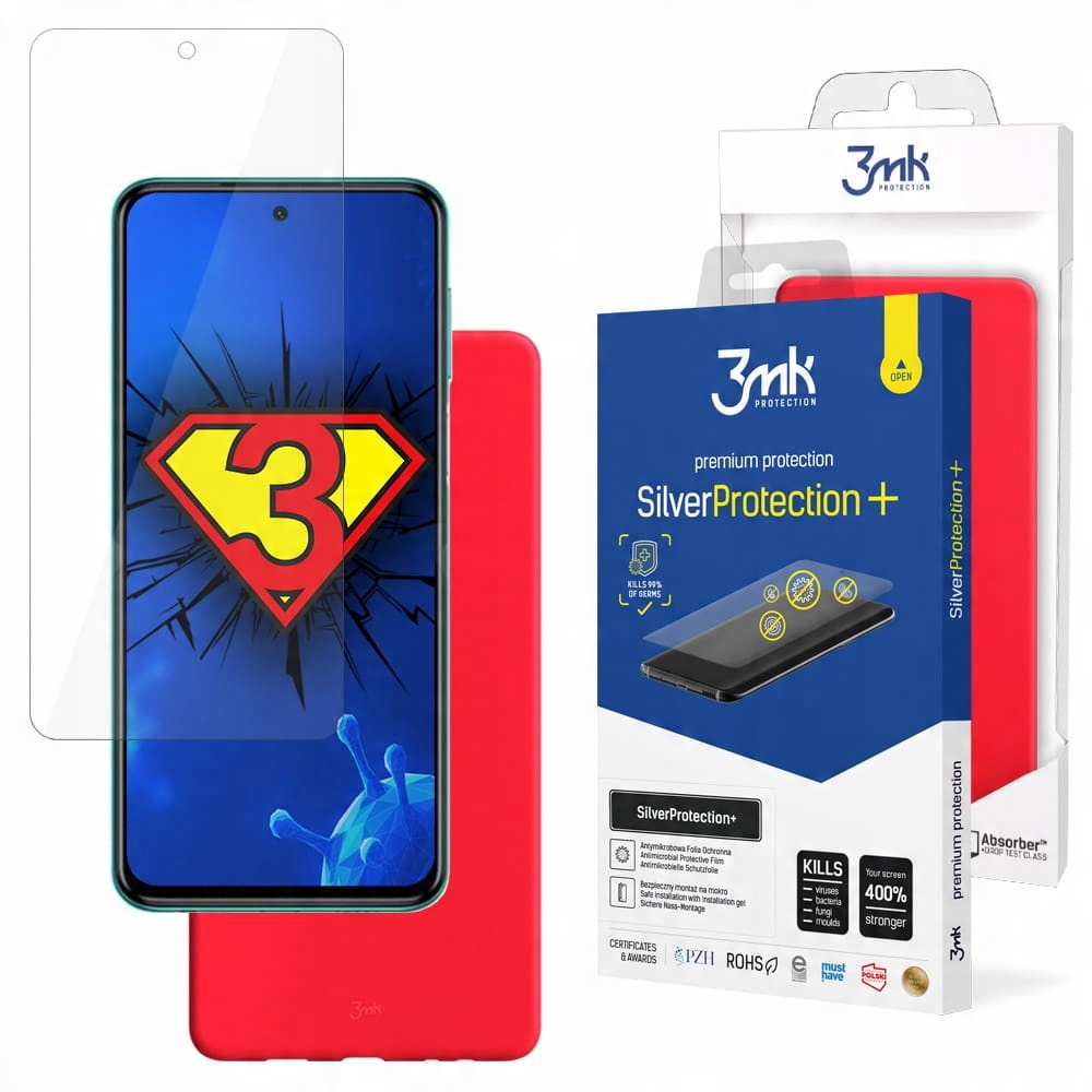 

Czerwone Etui + Folia do Redmi Note 9 Pro - 3mk