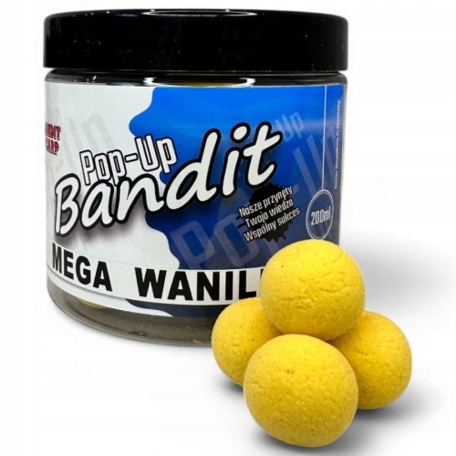 Bandit Carp Kulki Pływające Pop Up Wanilia 16mm