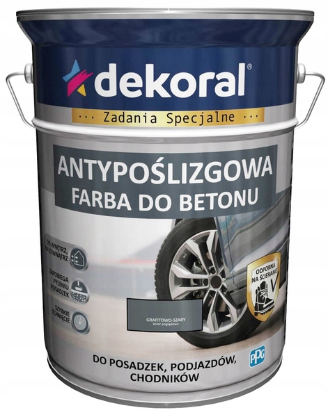 Akrylit B grafitowo-szary 5L do betonu Dekoral
