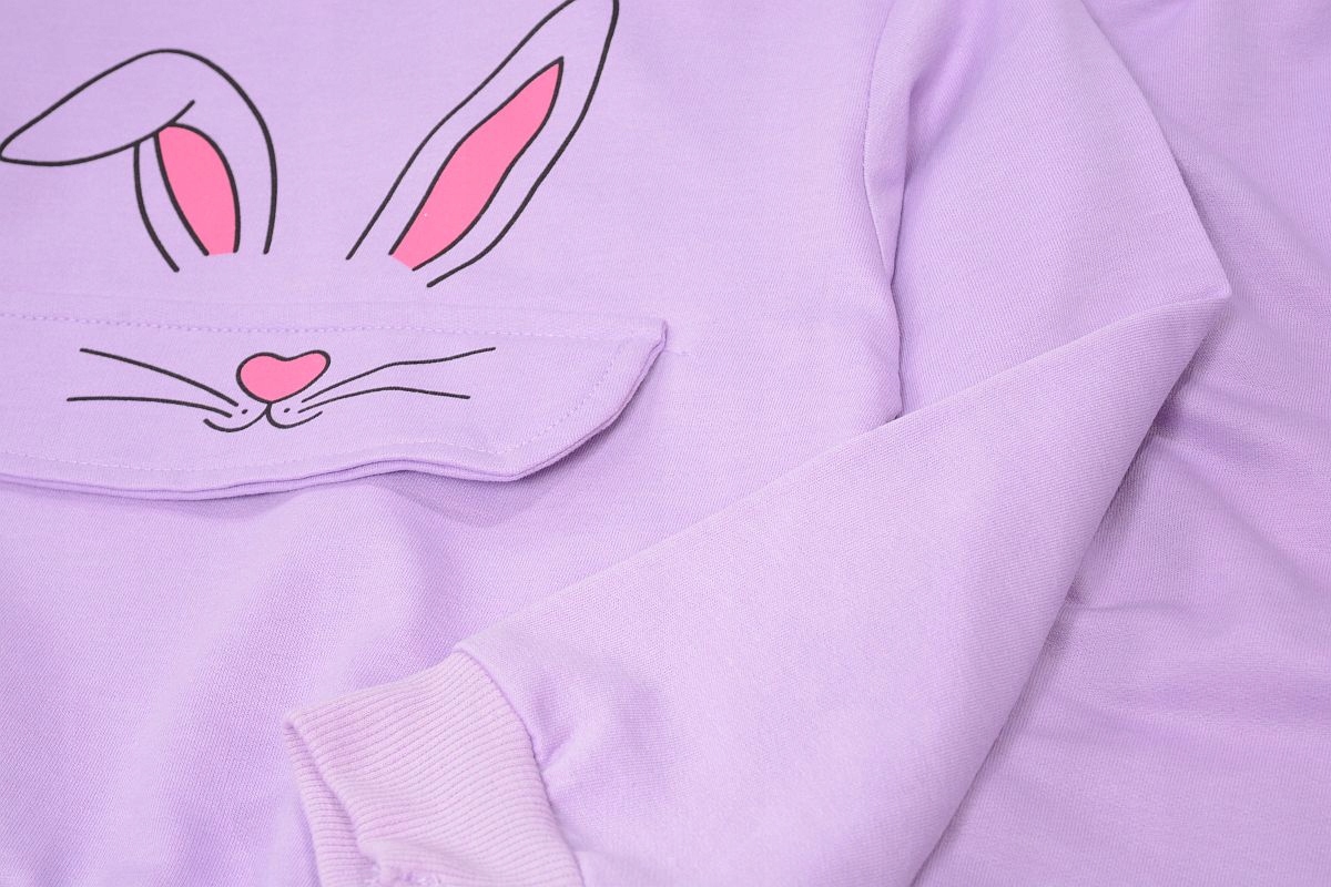 DRES KOMPLET SPODNIE BLUZA królik fiolet 98 J625P Marka Inna marka